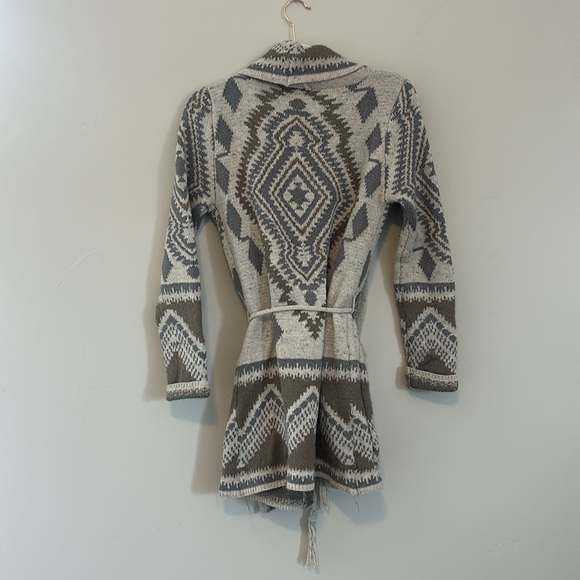Lovestitch | alpine gypsy Aztec print duster sweater | rare fall winter | small - Picture 14 of 14